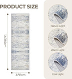 3x12 Runner Rug for Hallway, Non-Slip Long Bathroom Rugs Runner for Kitchen - Image 2