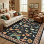 ROYHOME Mushroom Washable Rugs 5x7 by ROYHOME