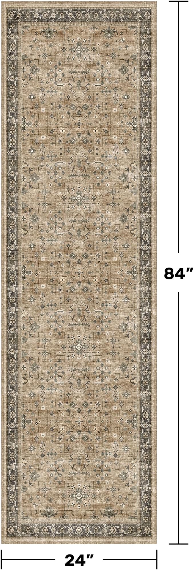 Hazo Haus Soft Taupe 2x7 Runner Rug - Image 2