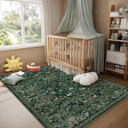 Washable Area Rugs for Living Room: 5x7 Rug Stain Resistant Non Slip Low Pile - Image 6