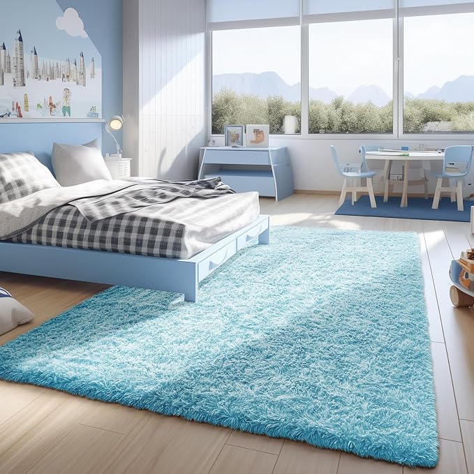 Ophanie Light Blue Rug, Boys 4x6 Rugs - Image 5