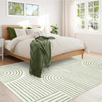Lahome Abstract 8x10 Rugs for Living Room, Soft Green 8x10 Area Rugs for - Image 5