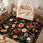 RELEANY Floral 7x9 Area Rugs Washable Print Boho Cute Carpet Non Slip Flower - Image 8