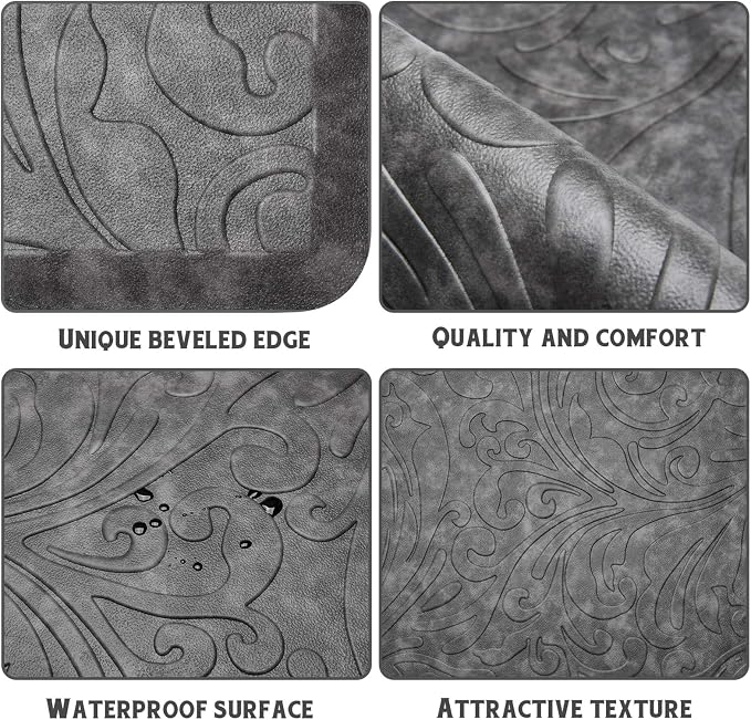 KMAT Kitchen Mat Cushioned Anti-Fatigue Floor Mat Waterproof Non-Slip Standing - Image 4