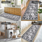 HEBE Hallway Runner Rug 2'x6' Washable Vintage Distressed Area Rugs Non Slip - Image 6
