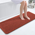 OLANLY Bathroom Runner Rugs 47x17, Soft Absorbent Chenille Bath Rugs, Rubber by OLANLY