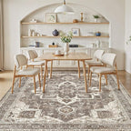10x14 Washable Area Rugs for Living Room, Large Rug Non Slip Backing Vintage - Image 6