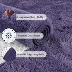 YJ.GWL Fluffy Runner Rugs for Bedroom Living Room Soft Shag Rug 2x6 Feet - Image 4