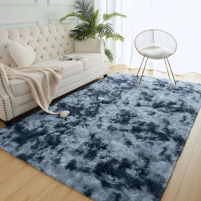 AROGAN Soft Rainbow Area Rugs for Girls Room, Fluffy Girls Bedroom Rugs - Image 7