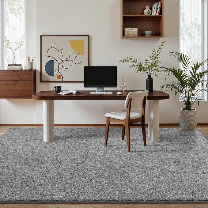 Pettop 5x7 Grey Area Rugs for Living Room Bedroom, Thickened Memory-Foam Throw - Image 4