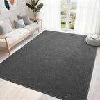 4x6 Feet Grey Area Rugs for Bedroom, Indoor Washable Memory Foam Rug for Living - Image 3