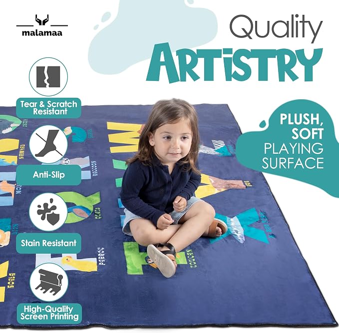 ABC Rug for Kids XL 80" x 60", Toddlers and Baby - Image 5