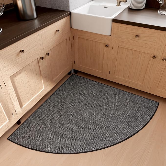 SUMLANS Fan Shaped Kitchen Mat 1 PCS, Cushioned Non Slip Rugs by SUMLANS