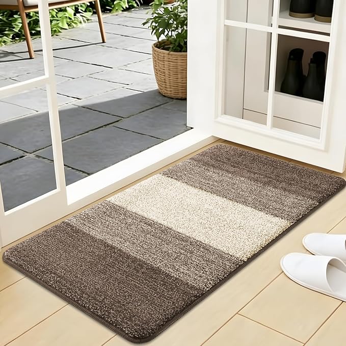 Kitinjoy Indoor Outdoor Door Mat, 40x24 Non-Slip Absorbent Dirt Trapper by Kitinjoy