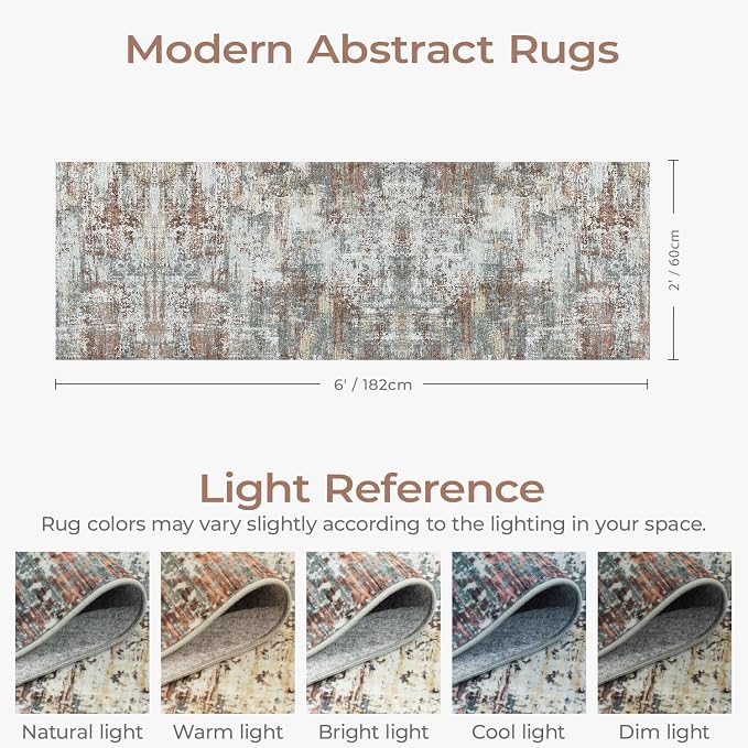 2x6 Washable Runner Rug Non-Slip - Image 2