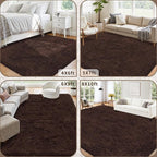 4x6 Area Rug for Living Room: Ultra Soft Fluffy Rug Modern Large Thicked Shag - Image 5