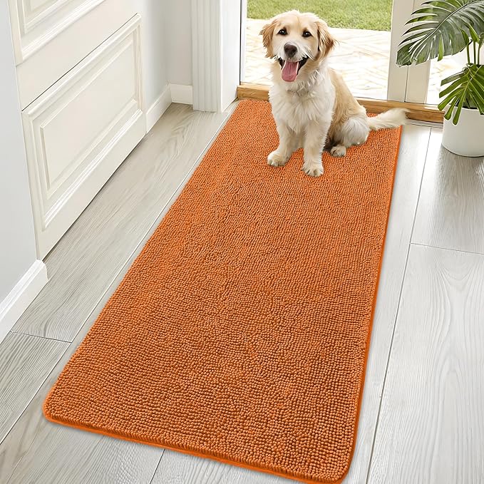 OLANLY Dog Door Mat for Muddy Paws 70x35, Absorbs Moisture and Dirt, Absorbent by OLANLY