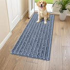 Smiry Dog Door Mat for Muddy Paws 47x20, Absorbent Dirt Trapper, Non-Slip by Smiry