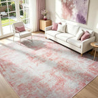 Rugflix 8x10 Area Rugs for Nursery Girls Room, Washable Large Rug by RugflixAreaRugs