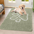 Smiry Dog Door Mat for Muddy Paws, Absorbent Dirt Trapper Non Slip Quick Dry by Smiry