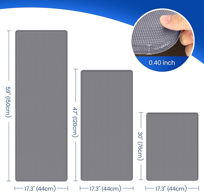 KitchenClouds Kitchen Mats for Floor, Non Slip Anti Fatigue for Kitchen Floor - Image 2