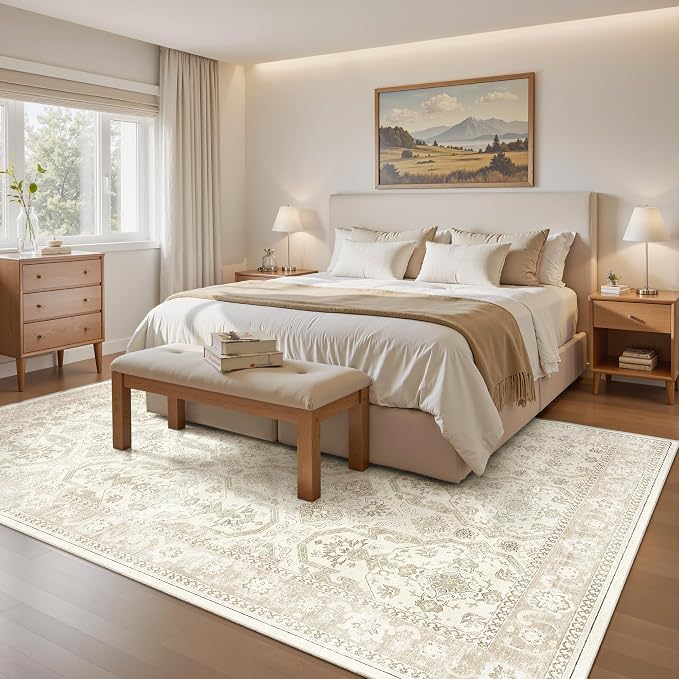 Soalmost Area Rugs 5x7, Washable Rug, Stain Resistant 5x7 Area Rugs - Image 3