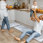 KIMODE Anti Fatigue Kitchen Mats 17"x47"+17"x29", Abstract Kitchen Rugs Sets of - Image 7