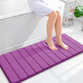 OLANLY Memory Foam Long Bathroom Rugs Runner 47x20, Super Soft Absorbent Bath by OLANLY