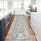 HEBE Hallway Runner Rug 2'x8' Washable Vintage Distressed Area Rugs Non Slip - Image 8