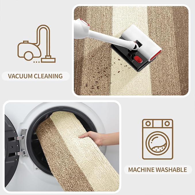 Kitinjoy Indoor Outdoor Door Mat, 44x32 Non-Slip Absorbent Dirt Trapper - Image 5