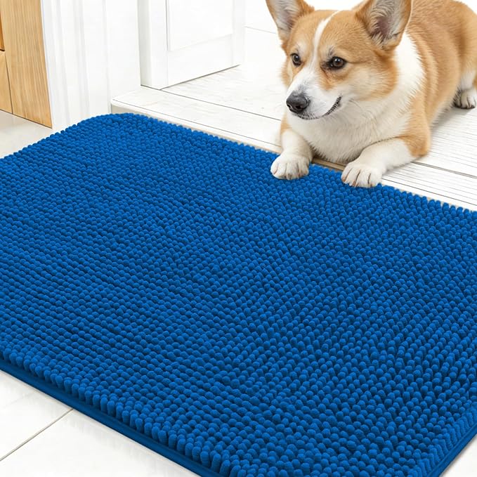 OLANLY Dog Door Mat for Muddy Paws 24x16, Absorbs Moisture and Dirt, Absorbent by OLANLY