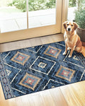 Area Rug 2x3 Rug Machine Washable Non-Slip Low Pile Print Pattern Western Rug by BESTSWEETIE
