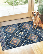 Area Rug 2x3 Rug Machine Washable Non-Slip Low Pile Print Pattern Western Rug by BESTSWEETIE