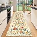 DUKINO Runner Rug for Hallway, 2.6x10 Washable Floral Long Kitchen Rug by DUKINO
