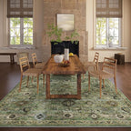 Washable Area Rugs for Living Room: 9x12 Rug Boho Vintage Rugs Stain Resistant - Image 5