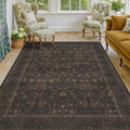 Washable 5x8 Floor Rugs for Living Room, Southwestern Home Office Décor by Evyhood