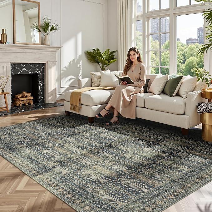 Rugxara 5x7 Washable Area Rugs for Bedroom & Living Room - Image 5