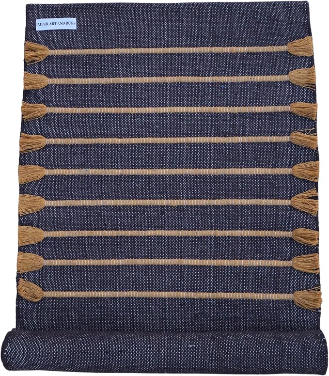 Jaipur art & Rugs Cotton Yoga Mat by JAIPURARTANDRUGS