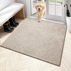 PURRUGS Dirt Trapping Door Mat 48" x 48", Non-Slip Machine Washable Entryway Rug by PURRUGS