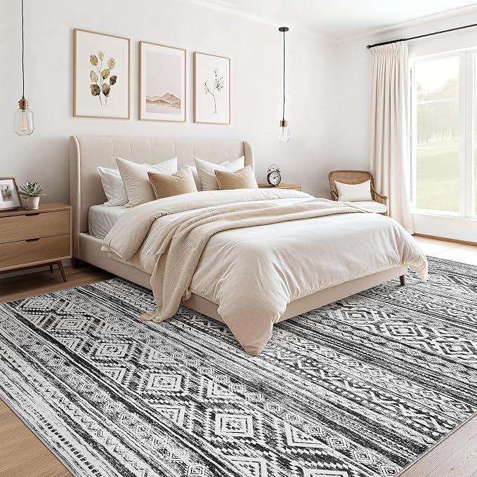 cotiled 6x8 Area Rugs Living Room Rug: Washable Boho Rugs - Image 4