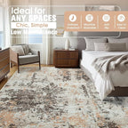 9x12 Area Rugs for Living Room Rug Washable: Abstract Large Rug for Dining Room - Image 7