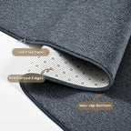 Pettop 5x7 Blue Grey Area Rugs for Living Room Bedroom, Thickened Memory-Foam - Image 7
