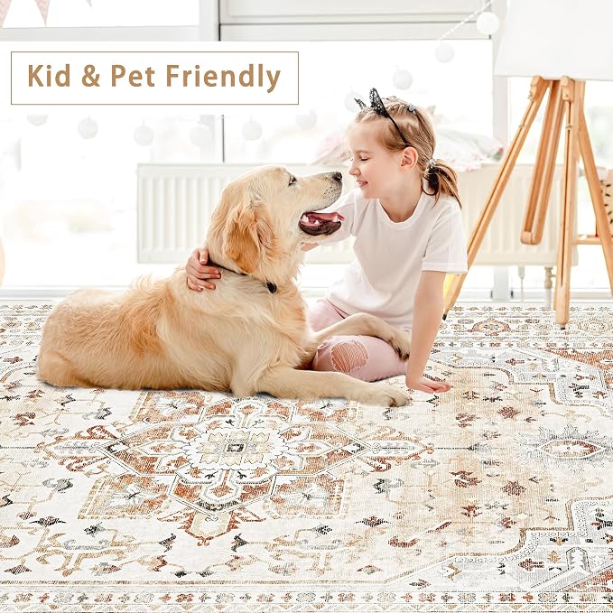Srugn Washable Rugs 8x10 Area Rugs - Image 6