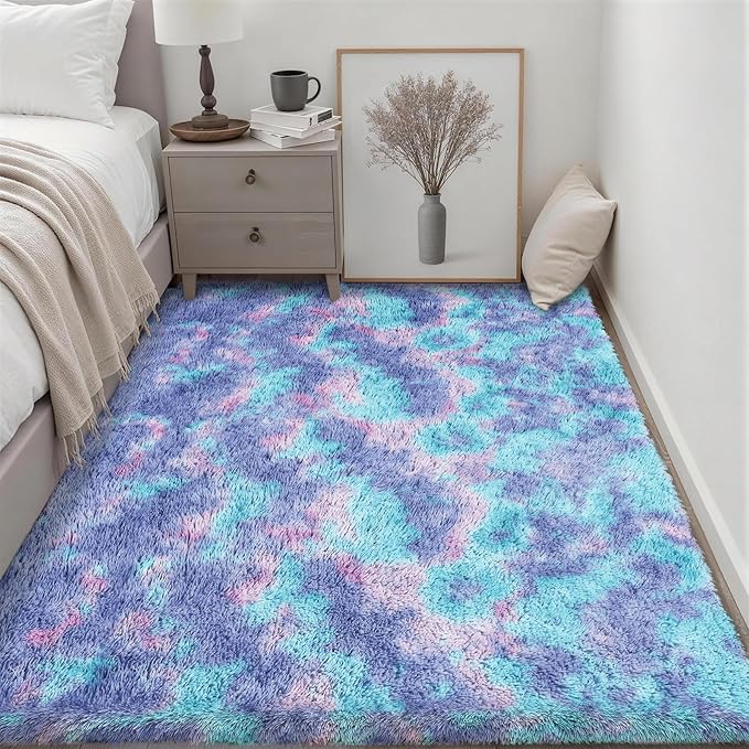 Fluffy 5x7 Area Rugs for Living Room Bedroom: Ultra Soft Shag Rug Non-Slip - Image 3