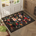 Rugcomf Door Mat Indoor Entrance 2x3 Rug Machine Washable Boho Floral Small by Rugcomf