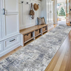 4x12 Wide Runner Rug for Hallway, Washable Non Slip Long Kitchen Rug, Soft Low - Image 4