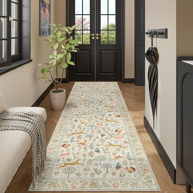 DUKINO 3x10 Washable Runner Rug by DUKINO