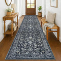 KILOCOCO Runner for Hallway 3x14 Runner Rug Printed Vintage Floral Washable Rug by Kilococo