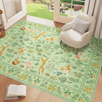 DUKINO 4x6 Rug, Washable Animal Area Rug - Image 3