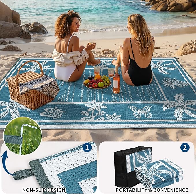Garvee Outdoor Rug 9x12 Waterproof - Image 6